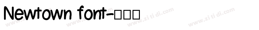 Newtown font字体转换